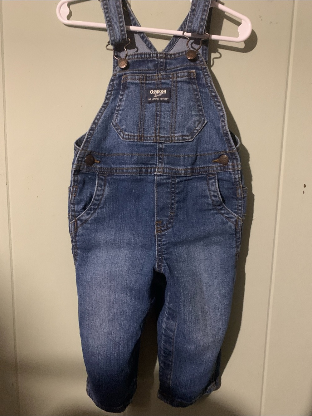 OshKosh B'gosh Blue Denim Relaxed Jeans Overalls